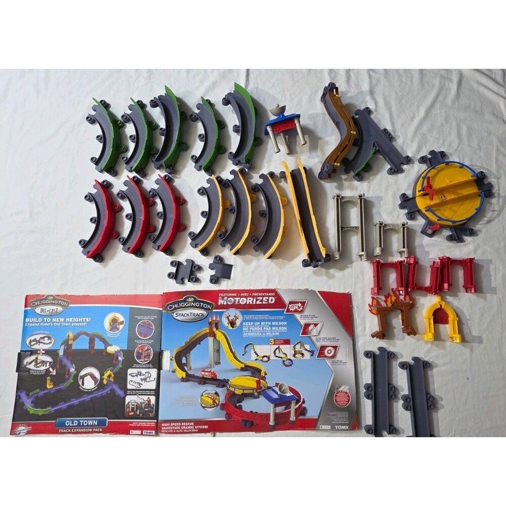 Chuggington StackTrack Lot - Motorized Rescue & Old Town Expansion Sets